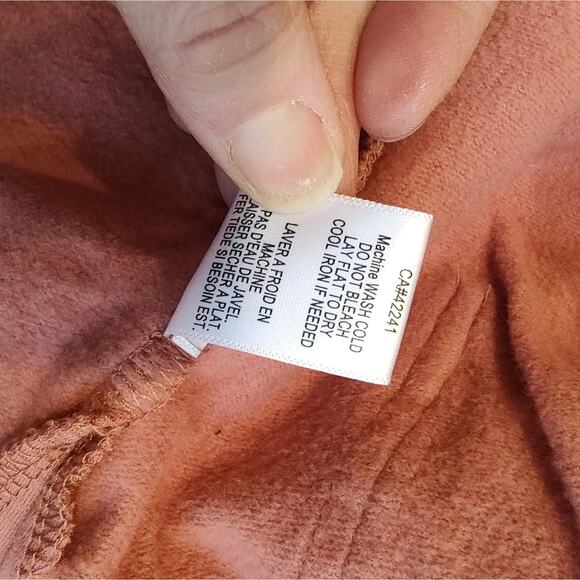 Young Fabulous & Broke Zip Up Duster Hoodie in Salmon Pink Size Small - Picture 5 of 6